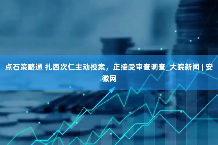 点石策略通 扎西次仁主动投案，正接受审查调查_大皖新闻 | 安徽网